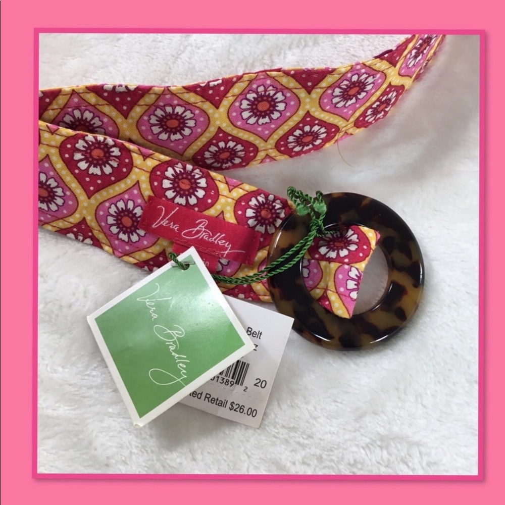 NWT VERA BRADLEY BELT RASPBERRY FIZZ